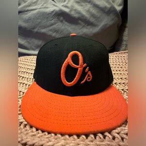New Era Baltimore Orioles Cap, Size 7 1/8 inches
